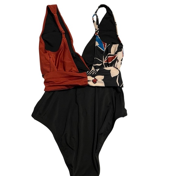 Sanctuary Tie-Front Plunge One-Piece Swimsuit - Picture 3 of 7